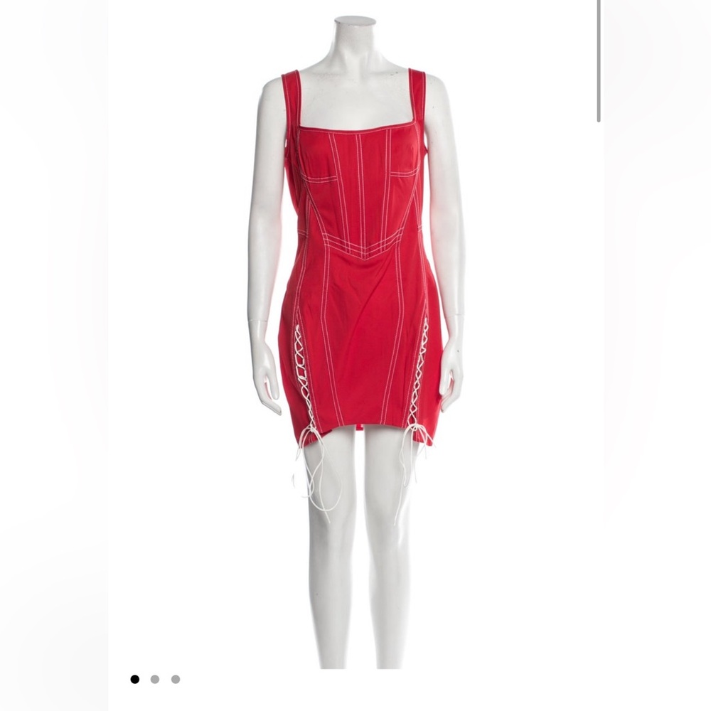 PRISCAVera Red Sleeveless Dress